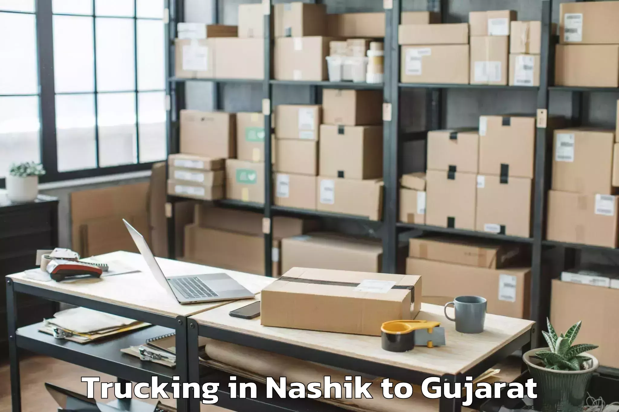 Top Nashik to Bhiloda Trucking Available